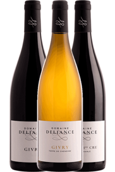 Coffret de vins du Domaine Deliance en Bourgogne