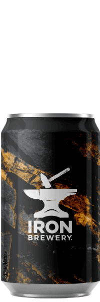 Canette de bière dark belgian triple Brasserie Iron