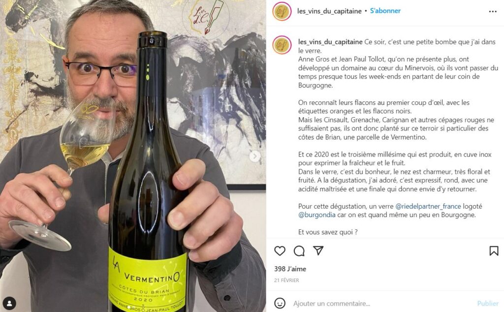 les vins du capitaine compte instagram