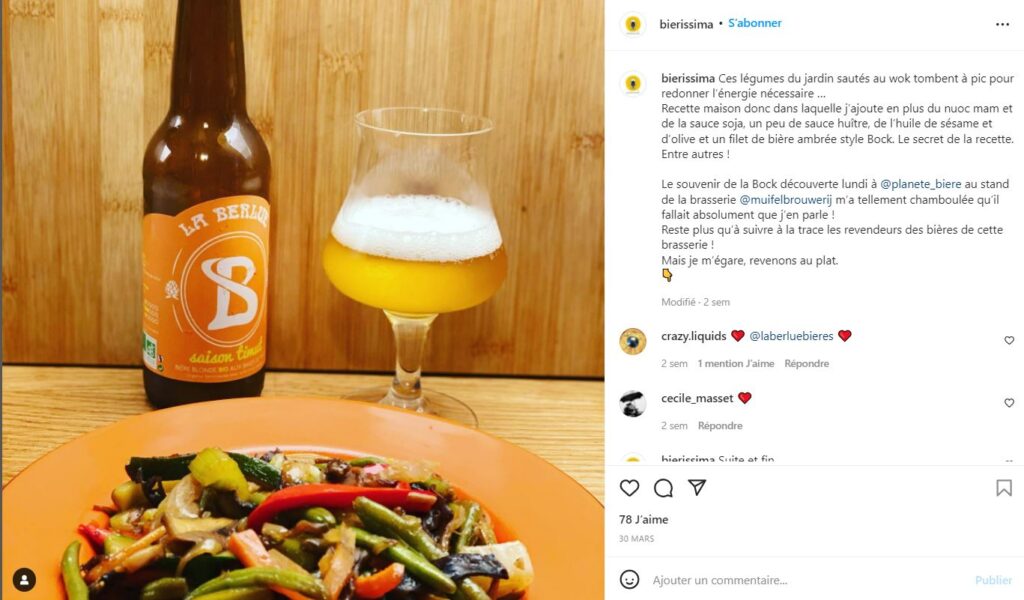 Bierissima compte Instagram biere femme