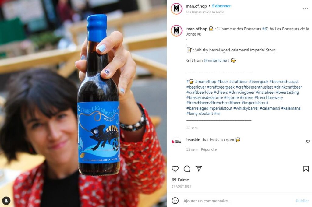 Man of Hop compte instagram biere