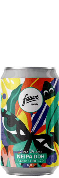 Coco Divine Brasserie Fauve canette 33cl bière artisanale Neipa
