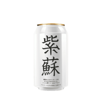 canette biere artisanale pierre feuille shiso lager rice brasserie 90 bpm