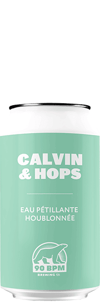 Calvin & Hops eau houblonnée brasserie 90 bpm