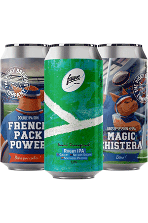 Coffret bières artisanales françaises coupe du monde rugby