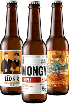 Coffret découverte de bières artisanales de style triple belge