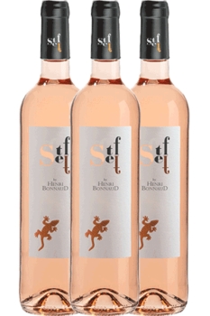 Coffret de 6 bouteilles de vin rosé Steff du Château Henri Bonnaud