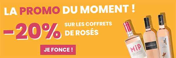 La promo du moment sur une sélection de coffrets Rosés