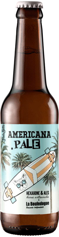 Americana Pale Ale brasserie La Bouledogue et hexagones & Ales