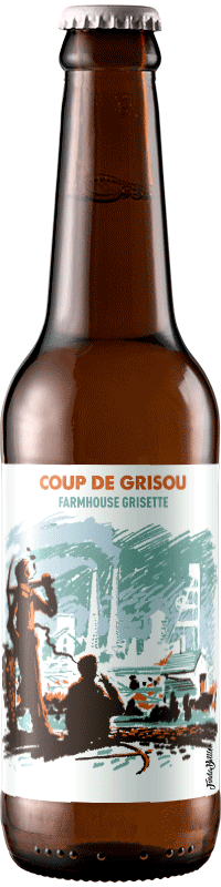Bouteille de bière artisanale Coup de Grisou Farmhouse Grisette Brasserie Hoppy Road