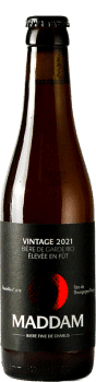 Bière artisanale vintage 2021 fut de bourgogne brasserie Maddam 33cl