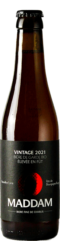 Bière artisanale vintage 2021 fut de bourgogne brasserie Maddam 33cl