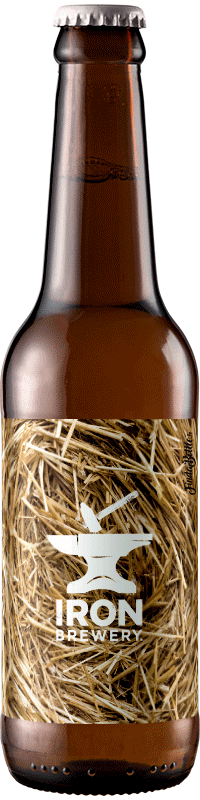 Bouteille de bière blanche witbier Brasserie Iron