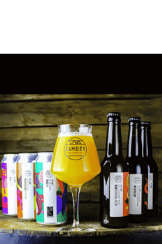 coffret verres teku et bières brasserie cambier