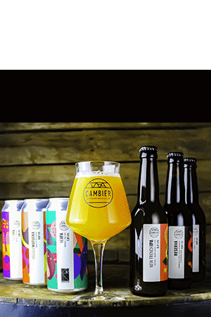 coffret verres teku et bières brasserie cambier