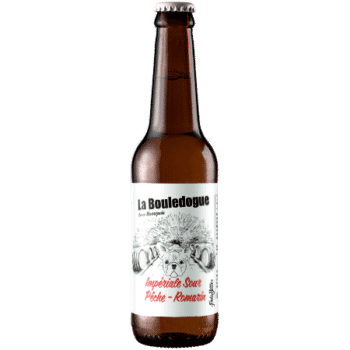 Biere artisanale imperial sour peche romarin brasserie la Bouledogue