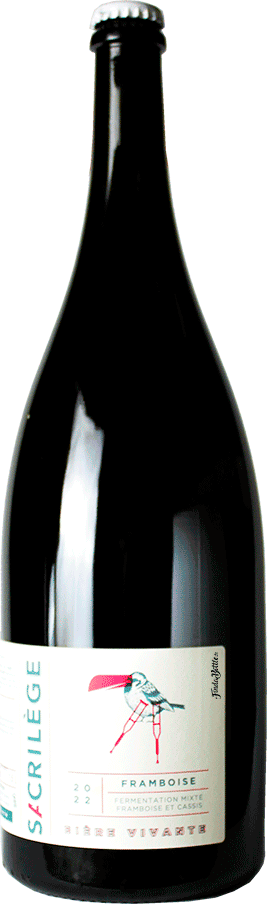 magnum bière artisanale fermentation mixte framboise cassis brasserie Sacrilège