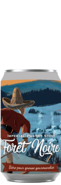 Canette de bière brasserie foret noire imperial pastry stout Piggy Brewing Company