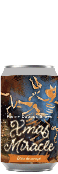 Canette de bière xmas miracle pastry double brown brasserie Piggy Brewing Company