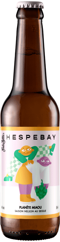 bouteille biere artisanale planete miaou saison seigle brasserie hespebay