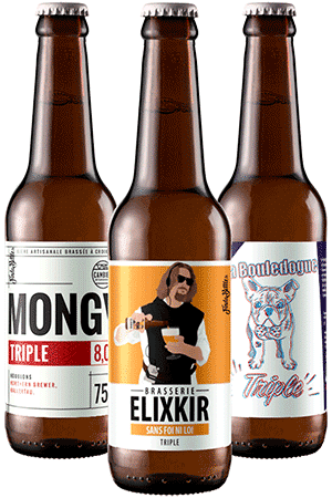 Coffret découverte de bières artisanales de style triple belge