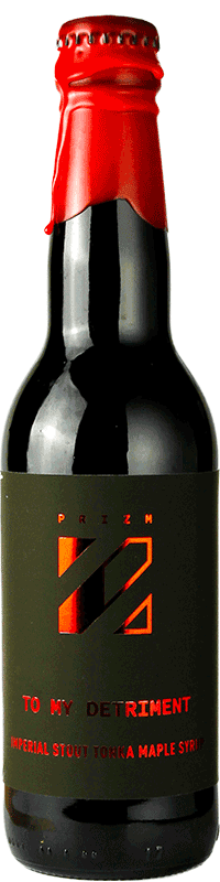 Bière artisanale to my detriment imperial stout tonka sirop d'érable brasserie prizm