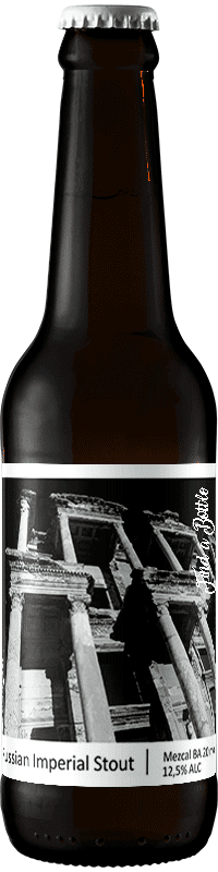 Bière russian imperial stout barrel aged mezcal brasserie popihn