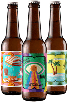 Coffret nouveautés bières brasserie effet papillon