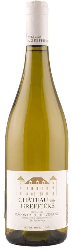 Bouteille de vin Mâcon La Roche Vineuse du Château de la Greffière