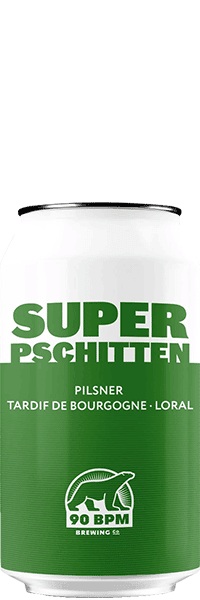 Canette bière artisanale super pschitten brasserie 90 bpm