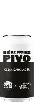 Canette bière artisanale brasserie 90 bpm bièe noire pivo