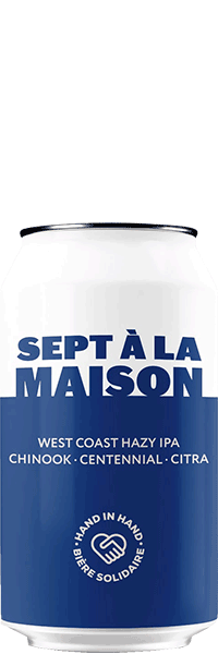 Canette bière artisanale 7 à la maison brasserie 90 bpm