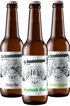 Coffret bouteilles bières série barriquée brasserie La Bouledogue