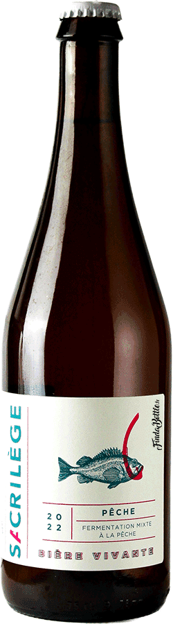 bière pêche brasserie sacrilège 75cl