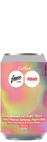 Voyager est un Triple Plaisir Triple Fruited Impérial Gose brasserie Fauve