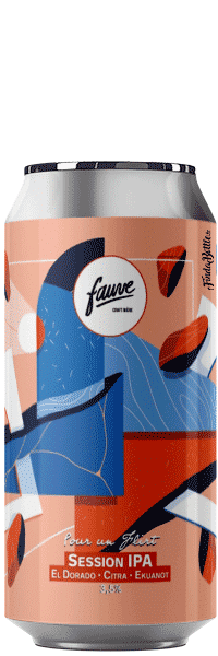 Bière artisanale pour un flirt session ipa brasserie Fauve