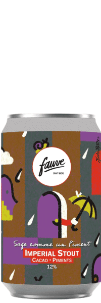 Bière artisanale sage comme un piment imperial stout brasserie fauve