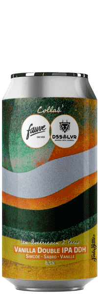 Bière artisanale un américain à paris vanilla dipa brasserie Fauve et dssolvr