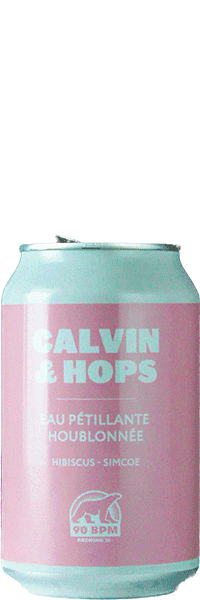 Brasserie 90Bpm calvin and hops hibiscus eau houblonnée