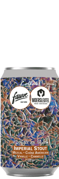 Bière aartisanale l'outil du peintre imperial stout brasserie fauve