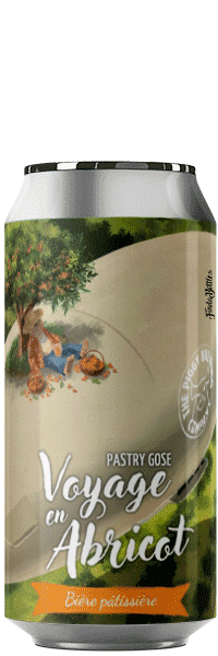 Canette bière voyage en abricot brasserie piggy