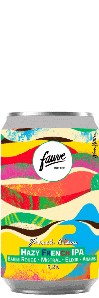 Bière artisanale French Bisous IPA houblons français brasserie Fauve