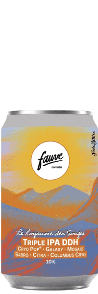 Bière artisanale le royaume dess songes triple ipa brasserie Fauve
