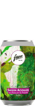 Bière artisanale un voile de pudeur saison figuier brasserie Fauve