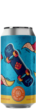 Canette bière half pipe rider brasserie les intenables