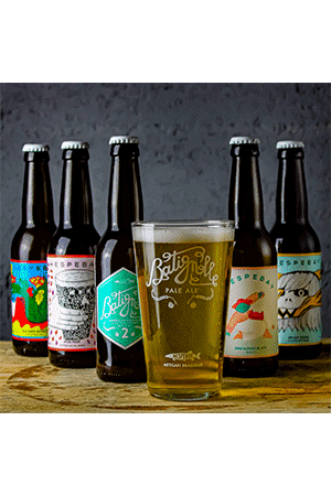 Coffret verre à pinte eet bières brasserie Hespebay