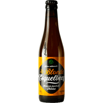 Bouteille de bière artisanale blonde d'Esquelbecq Brasserie thiriez