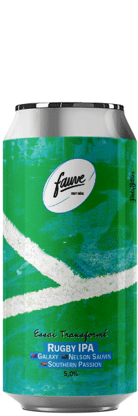 biere artisanale Essai Transformé Rugby IPA Galaxy Nelson Sauvin Southern Passion brasserie fauve