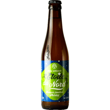 Bouteille de bière artisanale etoile du nord saison Brasserie thiriez