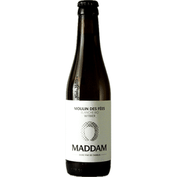 Bouteille de bière artisanale moulin des fees balnche bio Brasserie Maddam